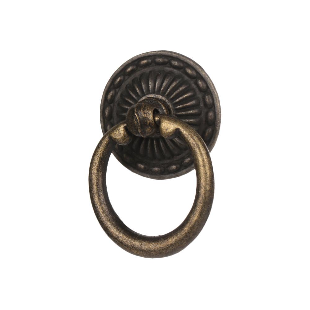 Ring Pattern European Style Cabinet Pull Bronze Handles Single Hole Wardrobe Pulls Furniture Knobs