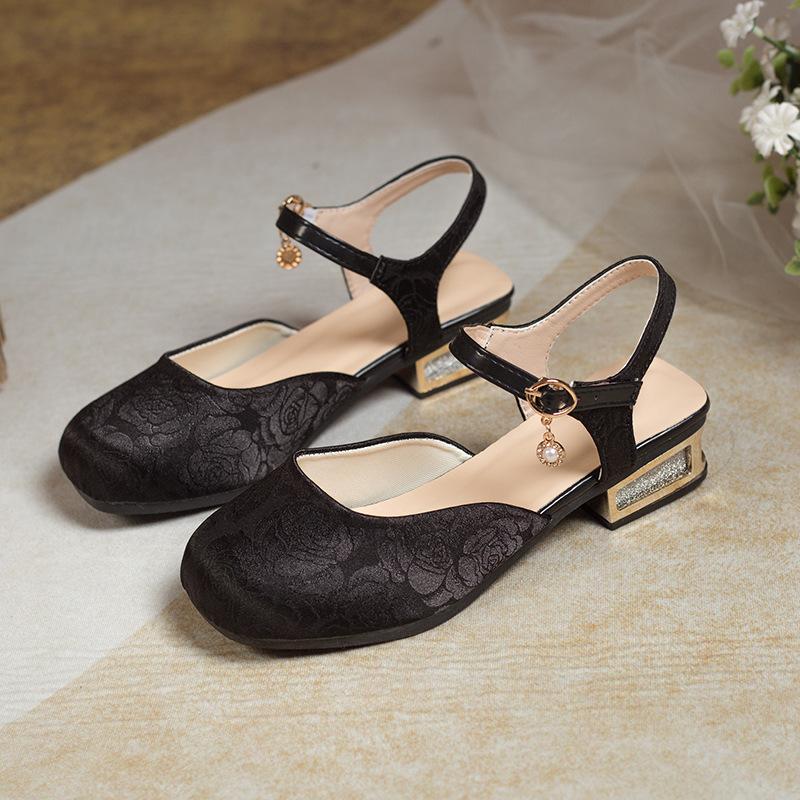 

Fashion Fashionable Baotou Sandals for Women s Summer 2025 New Chinese Style Dress Shoes Mary Jane Single Shoes Zapatos De Mujer 41