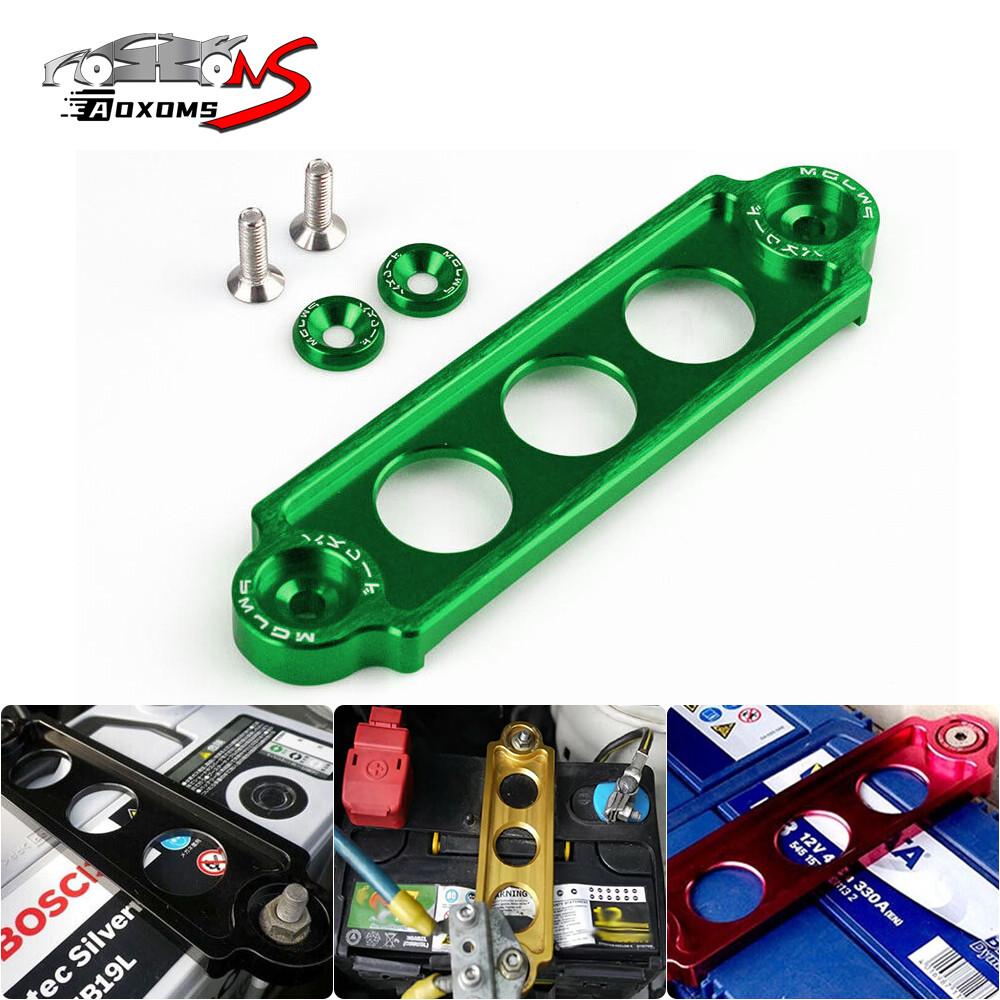 For Honda Civic 1988-2000 CRX Aluminum Car Battery Tie Down Bracket JDM Green