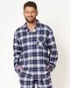Key MNS 411 B24 Flannel Pajamas, Length/size M-2XL, Unbuttoned, Men's Key