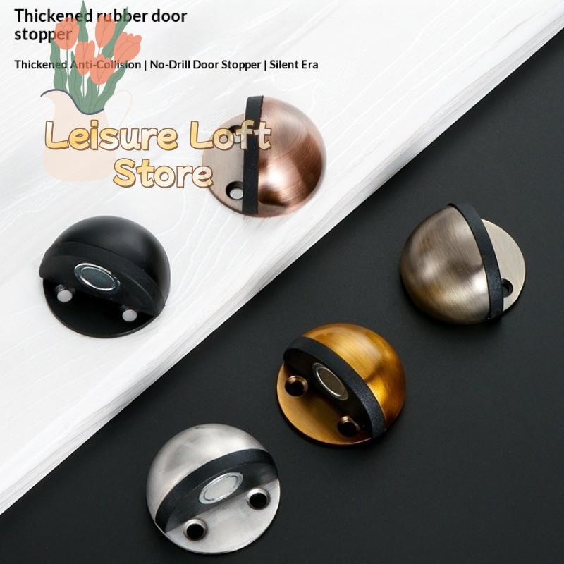 Silicone Magnetic Door Stopper 1 Set No Drill Anti Collision Buffer for Home Office Door Protection Child Safe