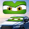 Green Frog'S Eyes Sun Visor Car Front Windshield Sun Shade Foldable Reflective UV Protection Heat Insulation Cover
