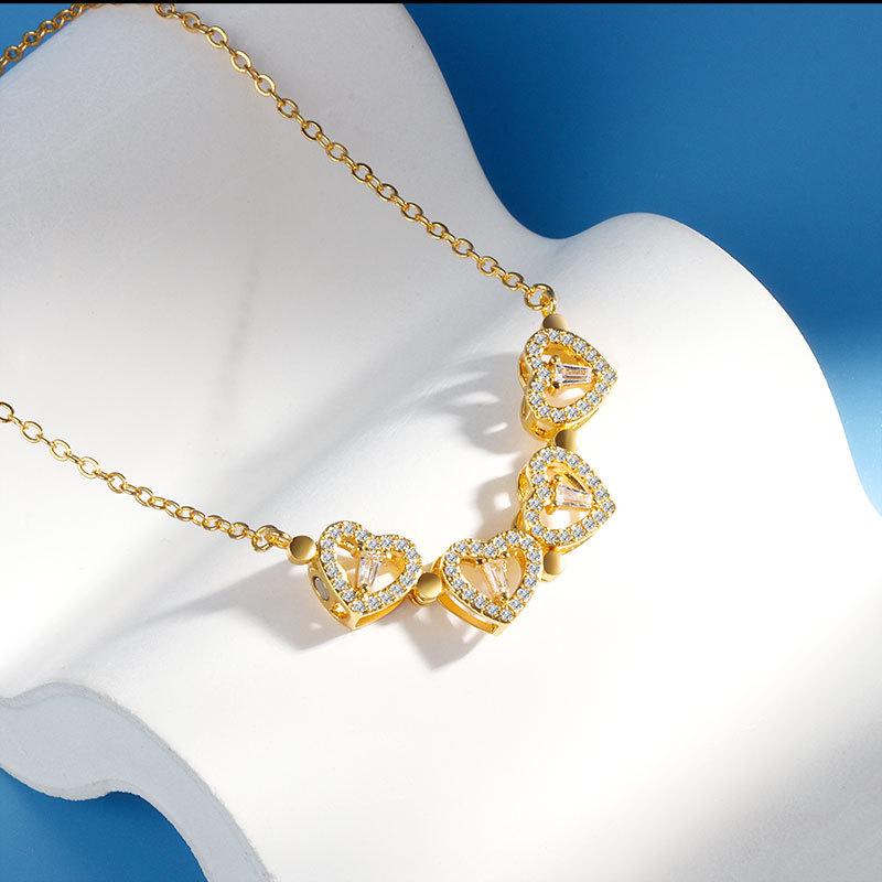 

Lindon женское одно многофункциональное ожерелье, кулон из медного сплава с цирконием для женщин, свадебная вечеринка, модный подарок золотой