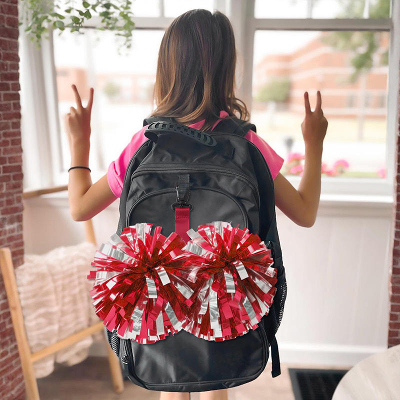 Nylon Buckle Straps Backpack Accessories Cheerleading Straps Double Pompoms Triangle Buckle Decorative Straps For Decoration Cheerleading Activities