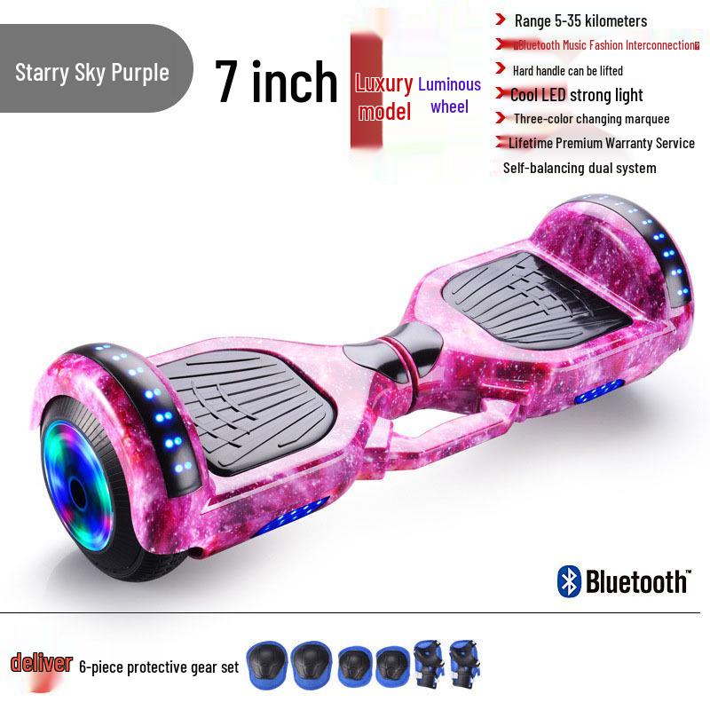 

7-дюймовий Bluetooth гіроскутер для дітей та дорослих - Швидкий електричний двоколісний транспорт 10-inch