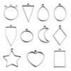 10pcs Stainless Steel Hollow Geometric Bezel Frame Charms Pendants For Jewelry Making DIY Necklace Earrings Pendants Accessories
