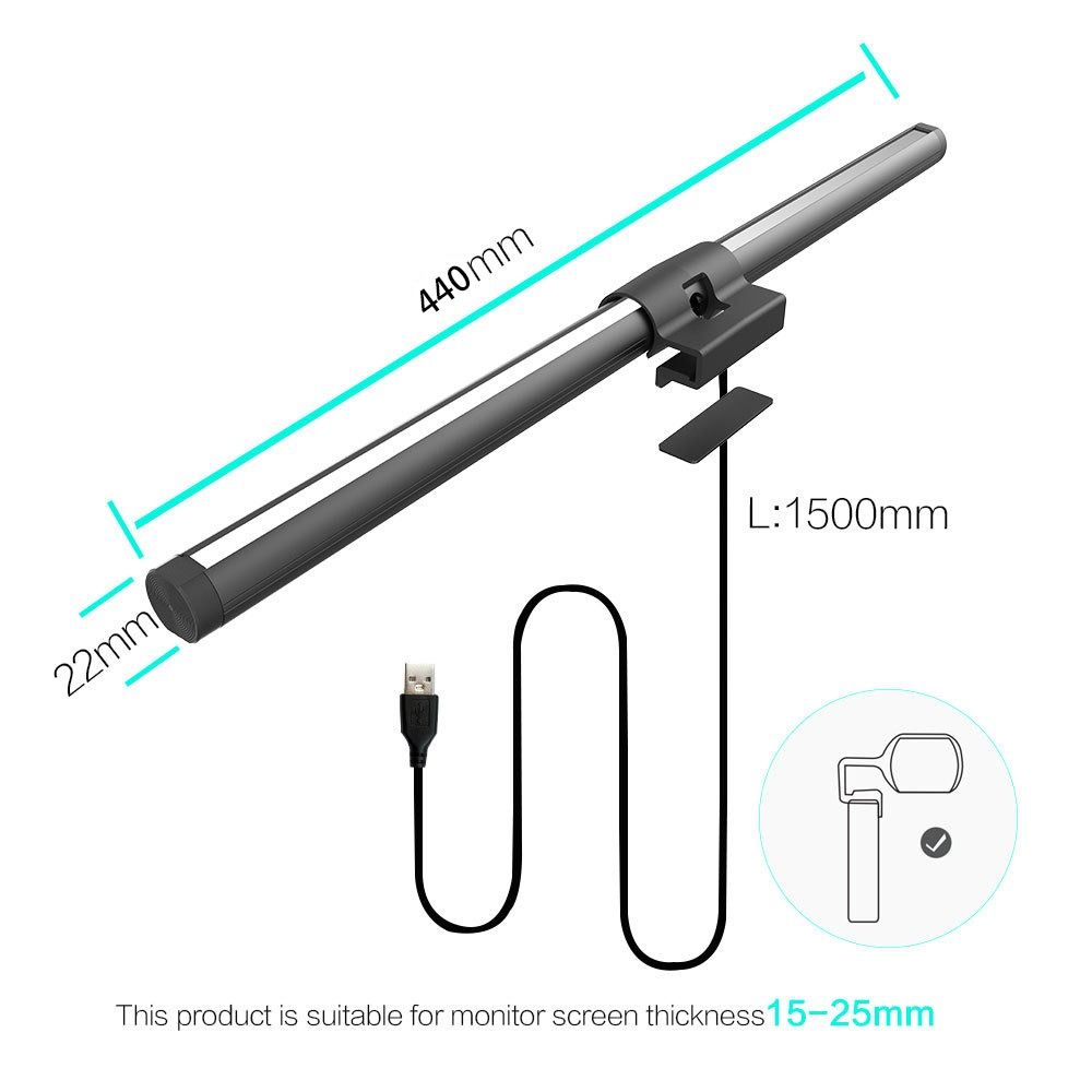 NEW Eye Care Lighting Monitor Light Bar Touch Control RGB Lighting Dimming Light USB Powered Atmosphere Lamp Office