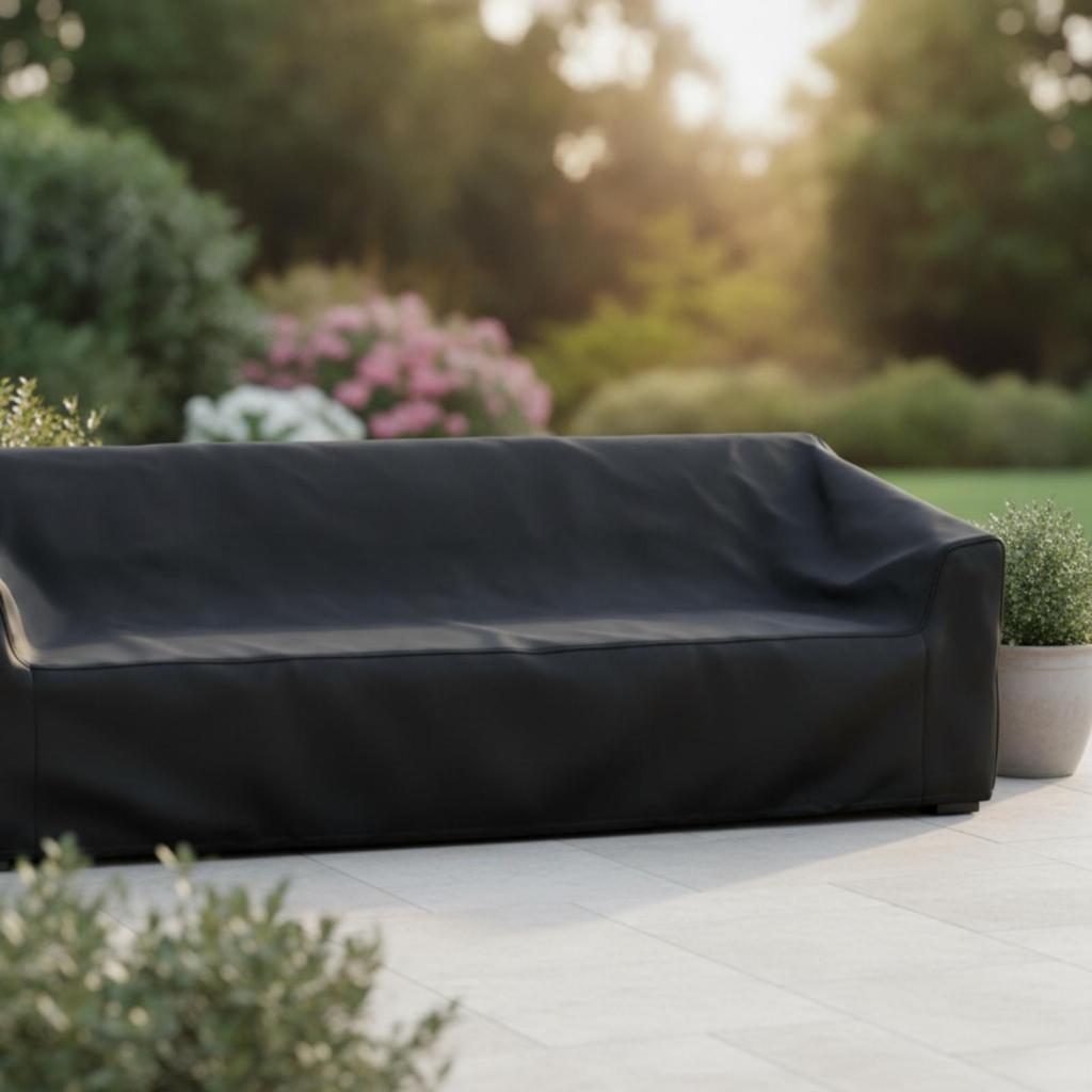Corner Sofa Cover Weatherproof L-Shaped Full Coverage for Balcony