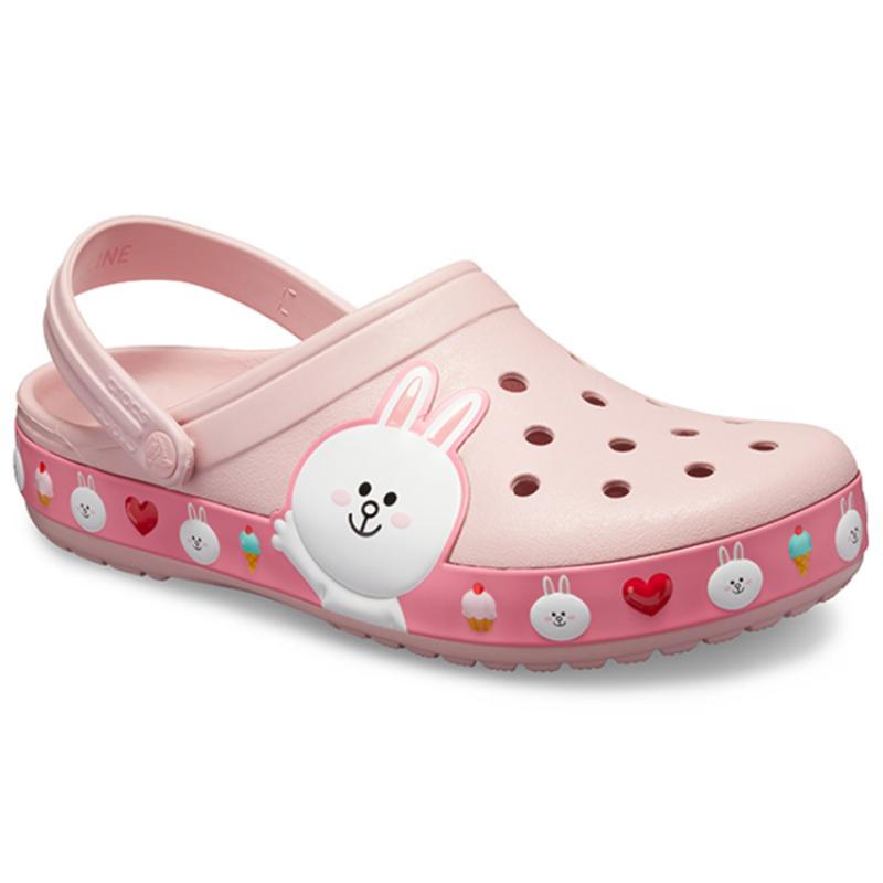 Crocs X Line Classic Clog EVA Friends Beach Pink Unisex Sandals