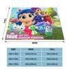 True and the Rainbow Kingdom Design Soft Warm Coral Fleece Flannel Blankets For Beds Plaid Throw Sofa Cover Bedspread Blanket