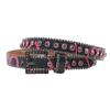 Grunge Waist Belt Jeans Belt PU Belt Casual Ceinture Punk Crystal Buckle Modern Belt Street Dance Accessories