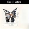 2D Flat Cute Couple Gnome Acrylic Desktop Decoration, Kissing Gnomes with Heart Hats, Suitable for wall Decoration, porch, Room, Villa, accents Home,