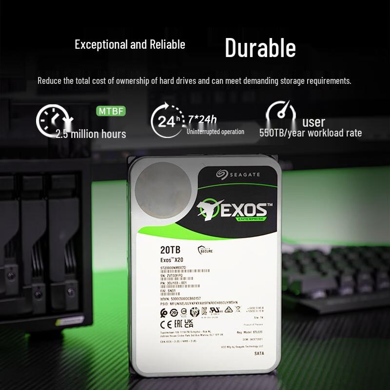 Seagate Exos X20 Enterprise 20TB Hard Drive