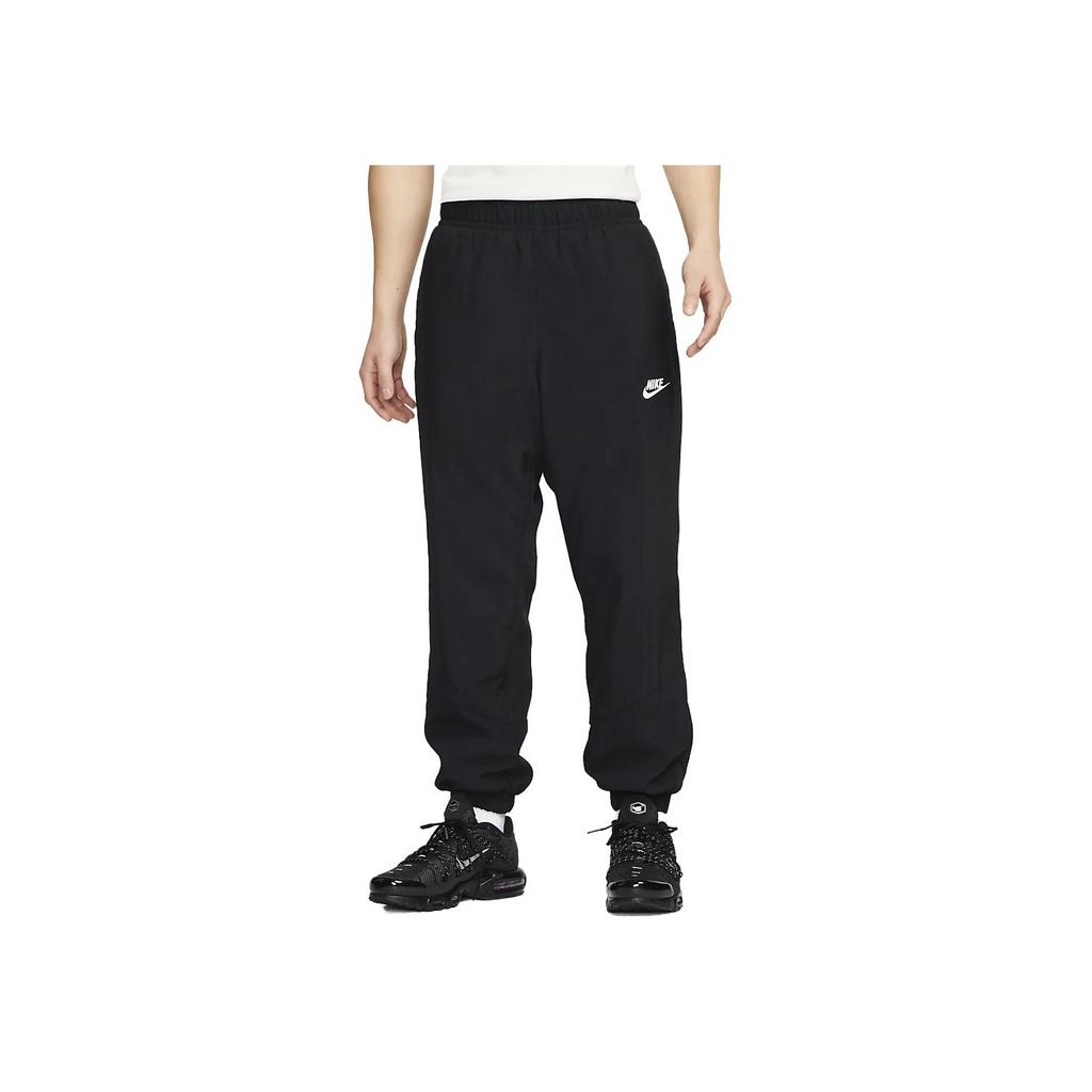 Nike Windrunner Solid Color Elastic Casual Tapered Knit Sports Pants Men bottoms Black FB8617-010