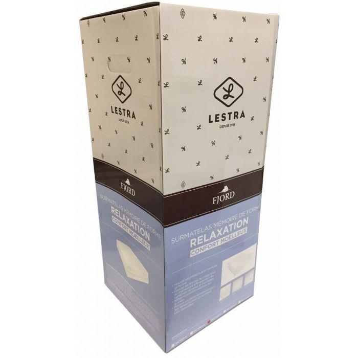 Surmatelas Lestra Fjord à mémoire de forme 160 x 200 cm Lestra