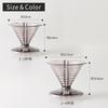 Marna Dripper (for 2 To 4 cupsCan Be Set Without Folding the Filter) Easy To See the Amount of Water Coffee Dripper (Inner Diameter 55mm X Outer