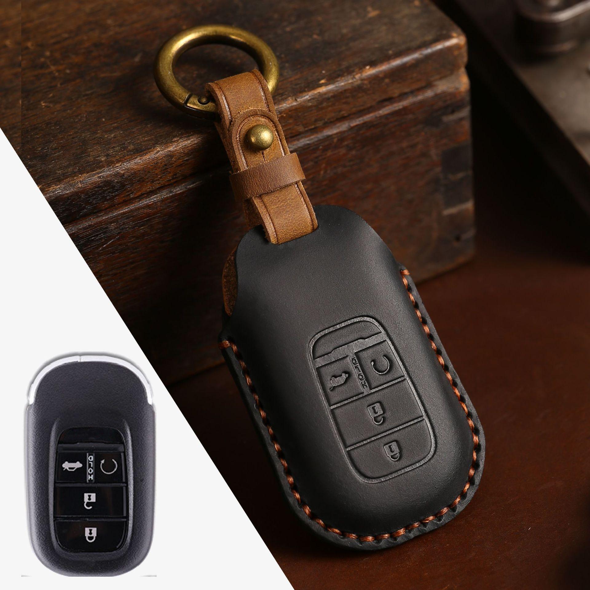 

Handmade key bag is suitable for Honda key cover, new 11 11th generation Civic special key protective cover, genuine leather.