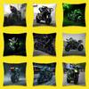 Car Bike K-Kawasakis Moto Throw Pillow Case For 50x50cm 40x40cm 55x55cm 45x45cm 30x30cm Square Bedroom Pillowcase Cover