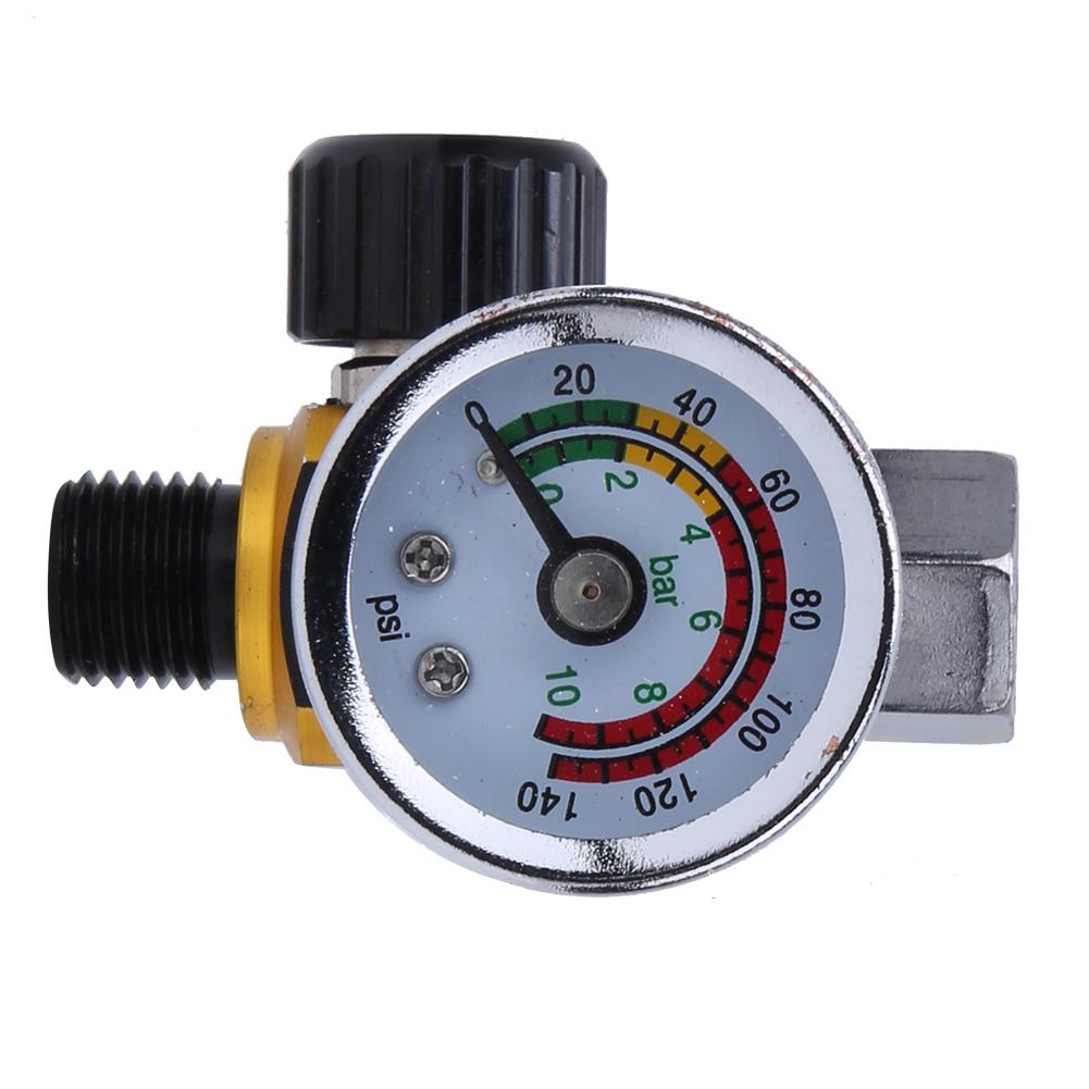 Pressure Regulator 0-10barCelsius0-140psi Aluminum Alloy Valve 1Celsius4inBSPP Inlet Outlet Connector