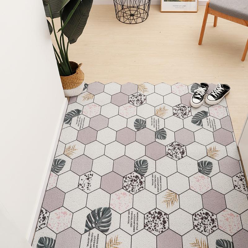 Washable Hexagon Pattern Mats, Non-Slip Carpet, Freely Cuttable, Kitchen Mat, Entrance Doormat, Hallway Doormat, Home