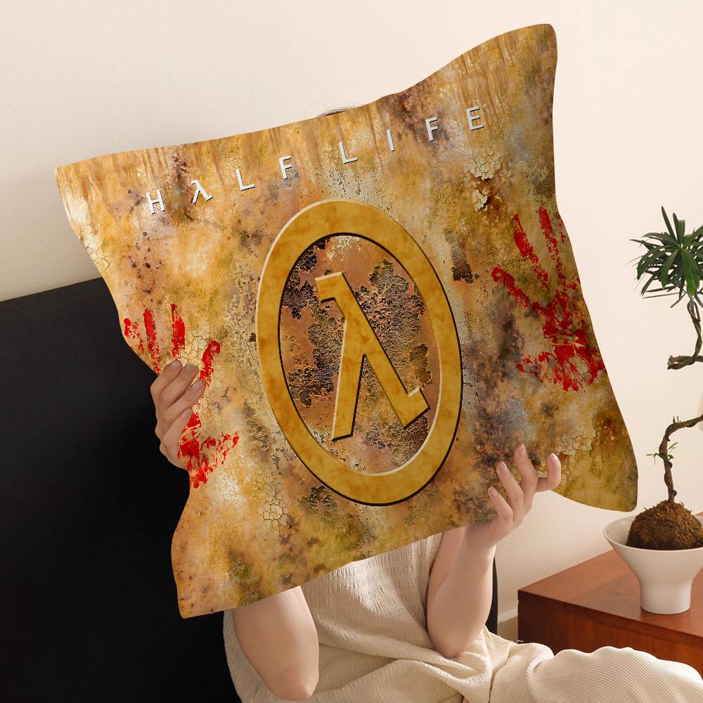 Spiel Half Life Kissenbezug Polyester Sofakissen Dekorative Wurfkissen Heimdekoration Kissenhülle