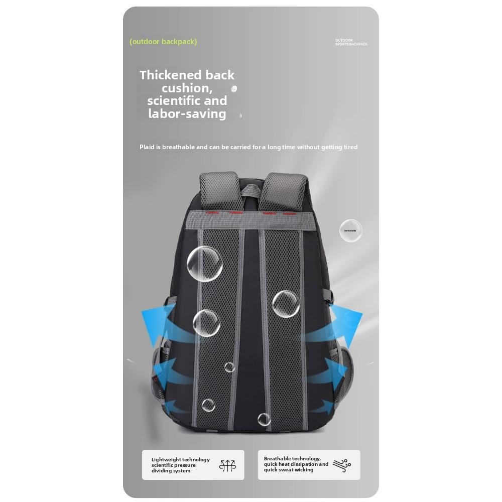 Fixed Hiking Poles, Hiking Backpacks, Multi-functional Camping Bags, Large Capacity Waist Protection, Outdoor Hiking Bags