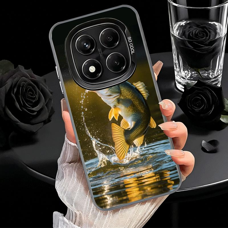 

Carp Fish Fishing Rod Shockproof Phone Case for Xiaomi Redmi Note 15 14 13 12 Pro Plus 11 11S 11T 5G Cover Anti Fall Fundas Redmi Note 12 4G
