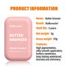Lakerain Butter Bronzer Cream Women Waterproof Genteel Girl Nude Makeup Silky Shimmer Monochrome Blush Korean Face Cosmetics