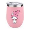 My Melody Tumbler Lid Stainless Steel Vacuum Insulated 350ml Double Structure Keeps Cold Spill-resistant Beer Coffee Stylish Birthday Wedding Gift.