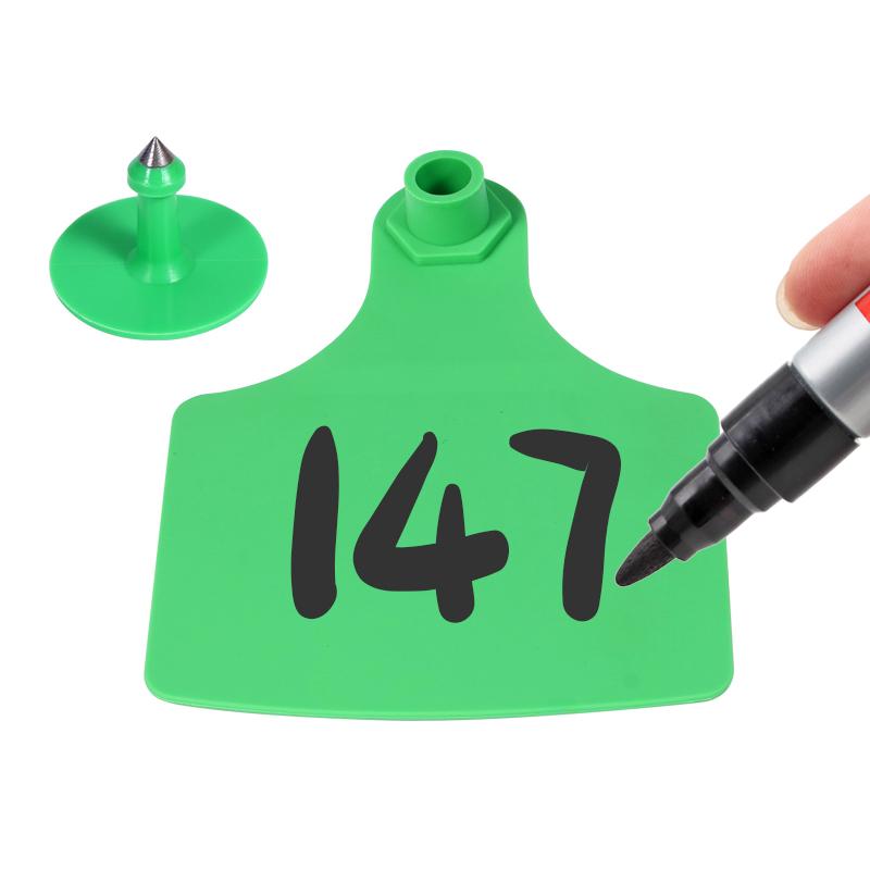 100Pcs Cow Ear Tag Large Size 105x75mm Animal Identification Card Label without Words Livestock Ear Tag Marker Signage