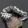 Solid Stainless Steel Death Head Bracelet Men Skull Gothic Bikers Jewelry Punk Rock Men's Bracelets & Bangles Mannen Armband