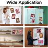 2 PCS Personalized Car Visor Picture Frame 4x6, Leather Car Photo Holder with Detachable Visor Clip, Magnetic Picture Frame for Refrigerator, Decor