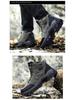 Cross-Border Plus Size Winter High-Top Hiking Shoes: Cotton-Padded, Warm, Fleece-Lined, Leather, Outdoor Casual Snow Boots for Couples.