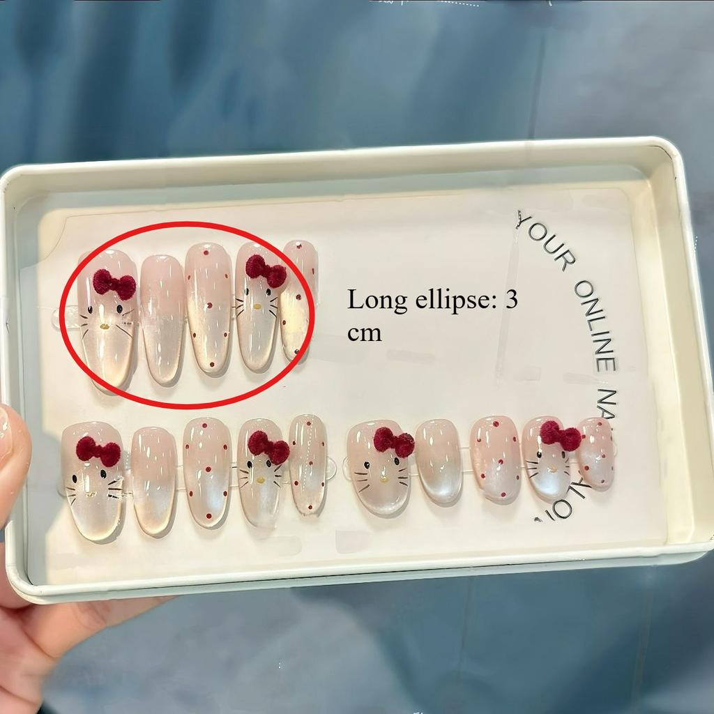Sweet Style Wearable Cat Eye False Nails