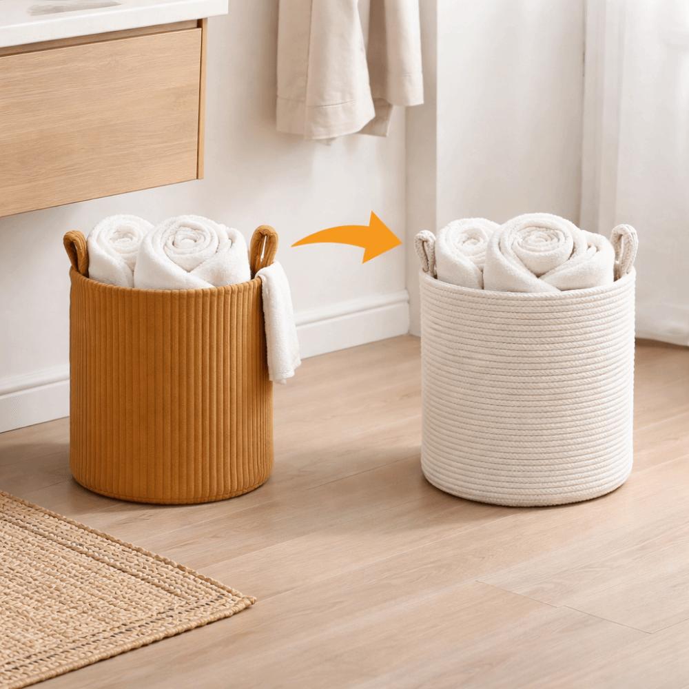 Folding Clothes Toys Organizer Large Capacity Sundries Organizer Storage Hamper Balcony