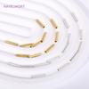 2*10mm Brass Smooth Tube Beads 18K Gold Plated Tube Beads Spacer Beads For Jewelry Making, DIY Jewelry Material Wholesale