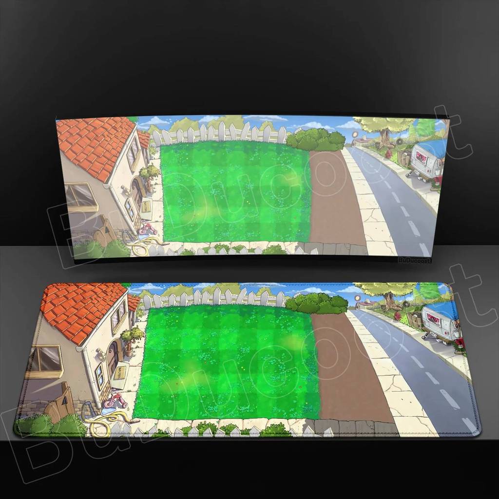 HD Printing Classic Plants Vs Zombies All Scenes Mouse Pad Large Mousepad Keyboard Pad Laptop Gaming PC XXL Anime Big Desk Mat