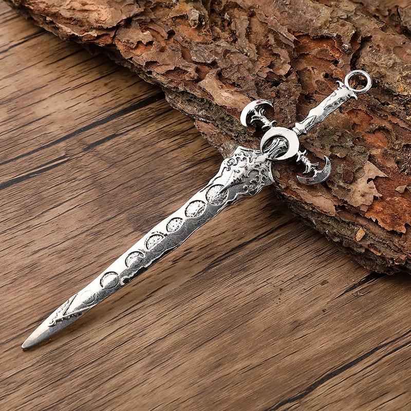 Retro Viking Wave Sword Hairpin Unisex Rose Crown Sun Moon Sword Hair Stick Unique Hair Accessories Norwegian Style Party Gift