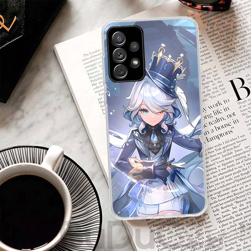Genshin Impact Furina Cover For Samsung Galaxy A52 A42 A32 A22 A12 A50 A51 Phone Case A70 A71 A40 A41 A30S A31 A20E A21S A10S Ga