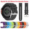 22mm 26mm QuickFit Silikonový řemínek pro hodinky Garmin Fenix 8 7 7X 6 6X 5 5X Plus Epix Pro Enduro 3 Sportovní náhradní řemínek na zápěstí