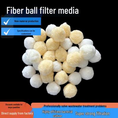 700g Material Filtrant cu Bile din Fibră Albă pentru Piscină & Tratarea Apelor Uzate