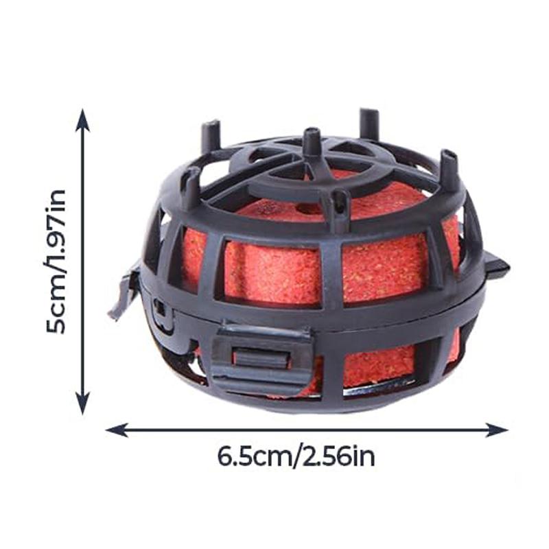 6 Krok Fyrkantig Form Fiske Bete Bur Anti Trassel Kolstål Länk Krok Lina Grupp Matare Sänke Fiske Fjäder Bete Bur