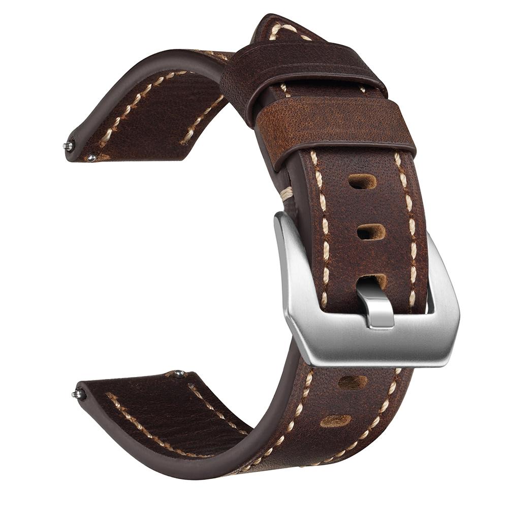 Leather Straps For Huawei Watch Men Luxury Calfskin Watch Bands 20mm 22mm 24mm Quick Release Strap