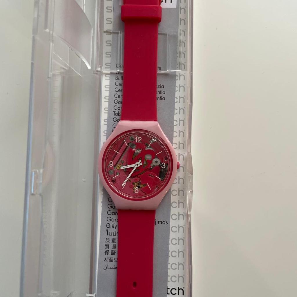 Used Swatch Ladies Watch Wrist Watch Pink