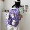 Großvolumiger süßer Damen-Rucksack aus Nylon mit mehreren Taschen, Ins Junior High School, Schüler, Schultasche, weiblicher Mädchen-Rucksack, Laptop-Buch