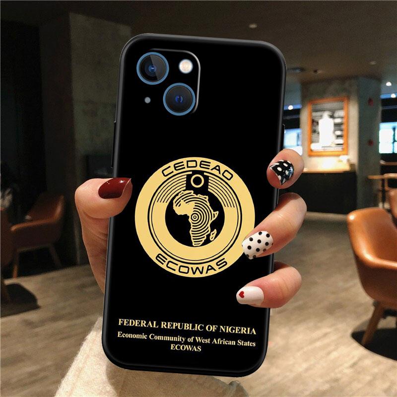IK50 Nigeria Flag Passport Phone Case for Samsung Galaxy S20 S21 S22 Ultra FE + Plus A21S A22 A24 A25 A26 A30 A30S A31 Galaxy S21 Ultra 5G