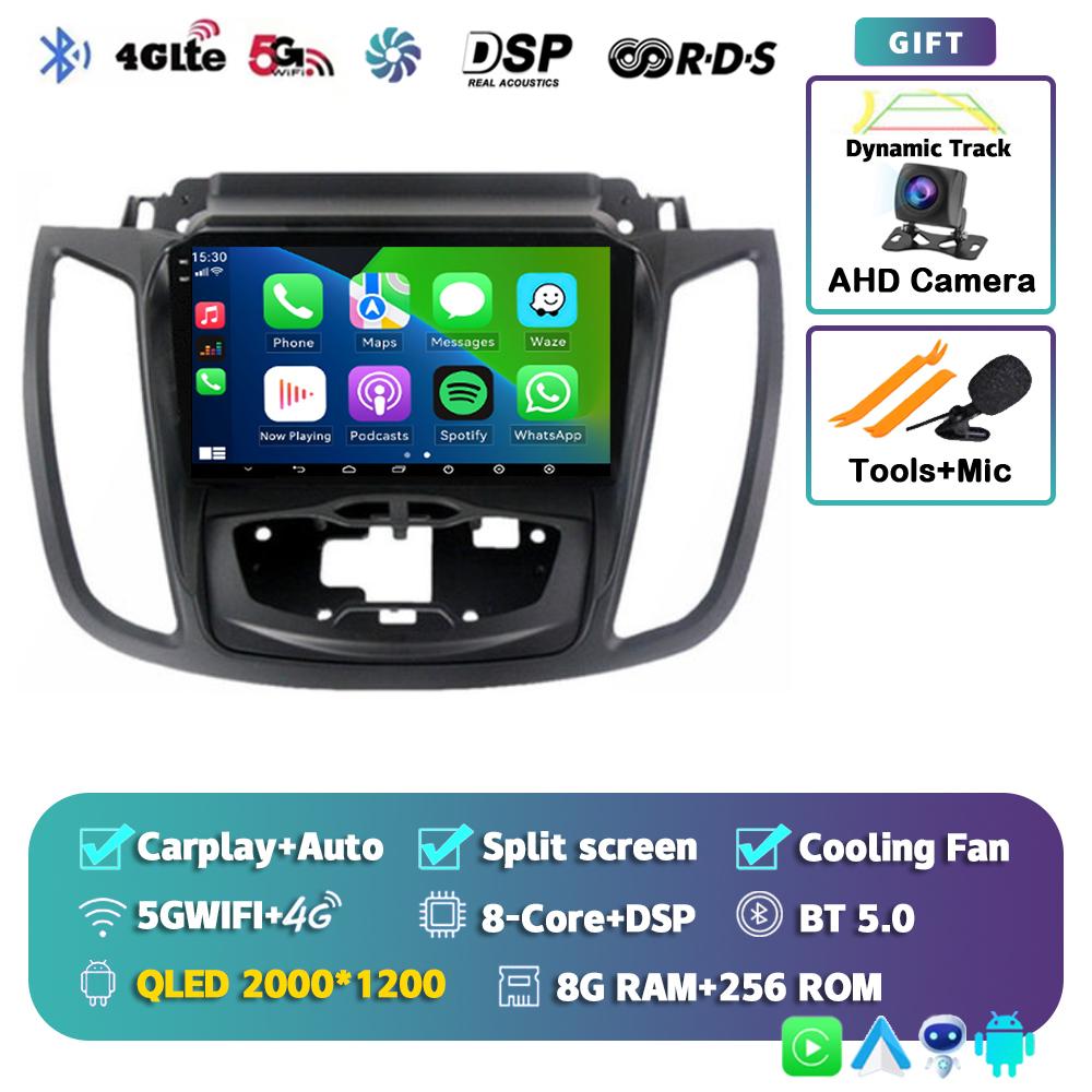Android 14 Car Radio For Ford Kuga 2 Escape 3 2012 2013 2014 2015 2016 2017 -2019 Stereo Multimedia Player 2din Carplay Auto DSP
