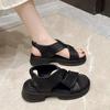 Fashion Women's Summer Slippers Casual Thi Bot Beach Sandals Anti-Slip One-Strap Slippers Sweet Sle Flat Heel
