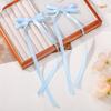 LOVEKIKI 2Pcs Long Tassel Hair Bow Hair Clips for Girl Lovely Ribbon Headwear Ins Party Ponytail Barrette Women Hair Accessories
