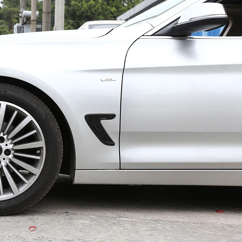 Pro BMW řady 3 GT Gran Turismo F34 2013-19 ABS Matná černá Kryt bočního větracího otvoru auta Rámeček kapoty Lišta blatníku Samolepka Příslušenství do auta